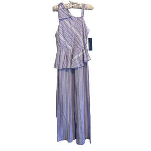 Nwt Habitual Kid Spring Lilac Striped Romper Size 12